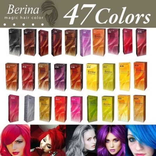 Berina hair dye, Berina hair dye, hair dye cream, hair color 47 shades, wholesale price, Berina hair color.